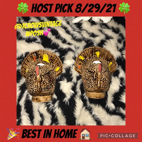 Other - Beautiful vintage turkey taper holders 💕 Set Of 2